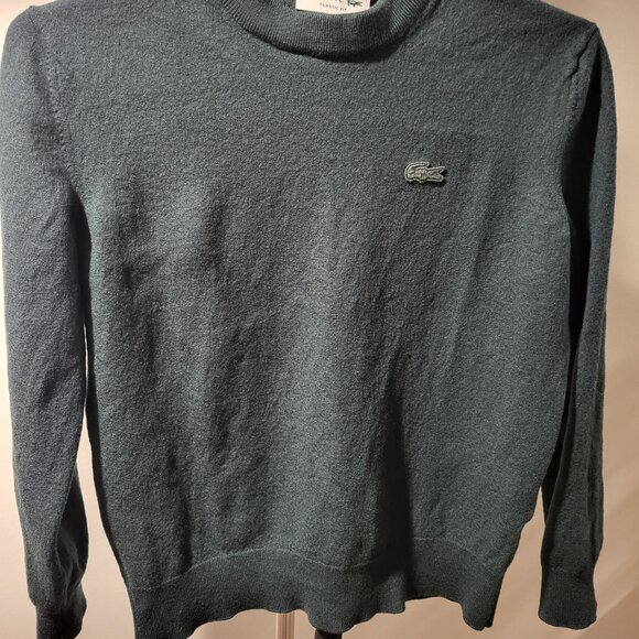 Lacoste Green Wool Sweater - Like New - Picture 1 of 3
